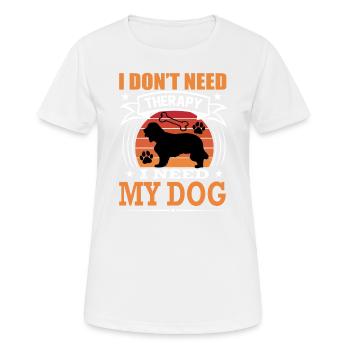 Cocker Spaniel Mein Hund Retro Vintage Hunderasse - Frauen T-Shirt atmungsaktiv - Weiß - Vorne - AI Model Female 172 dark (172cm)