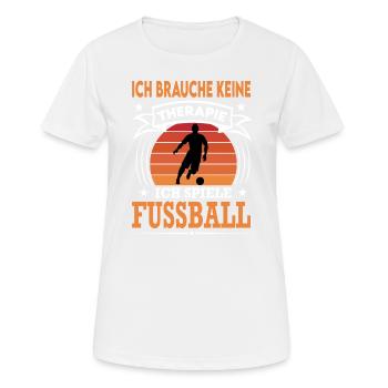 Fussball Fußball Spieler Verein Sport Vintage - Frauen T-Shirt atmungsaktiv - Weiß - Vorne - AI Model Female 172 dark (172cm)