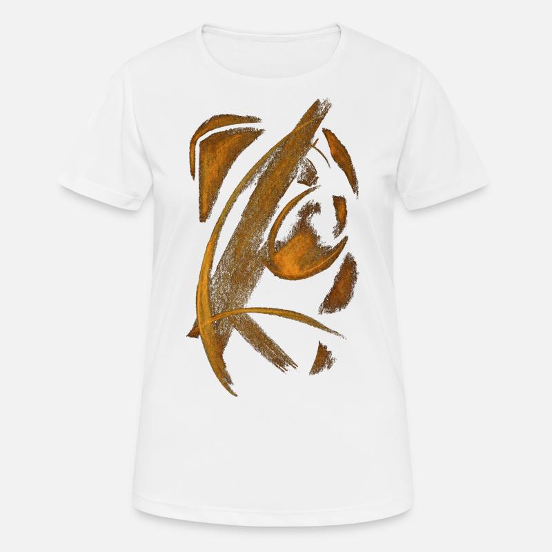 abstract - Women's Breathable T-Shirt - white