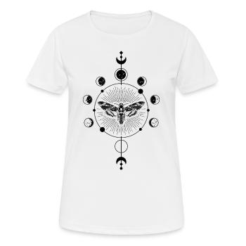 Occulte Witchcraft Motte gothique occulte Blackcraft - T-shirt respirant Femme - blanc - Devant - AI Model Female 172 dark (172cm)