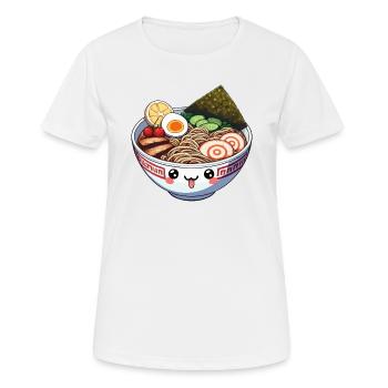 Bol de ramen - T-shirt respirant Femme - blanc - Devant - AI Model Female 172 dark (172cm)