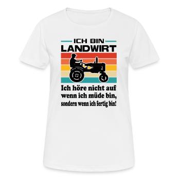 Bauern Protest Landwirt Schnauze voll - Frauen T-Shirt atmungsaktiv - Weiß - Vorne - AI Model Female 172 dark (172cm)