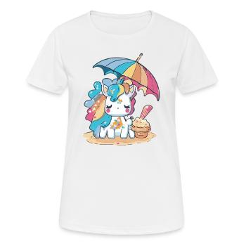 Plaisir de la crème glacée - rafraîchissant différent - T-shirt respirant Femme - blanc - Devant - AI Model Female 172 dark (172cm)