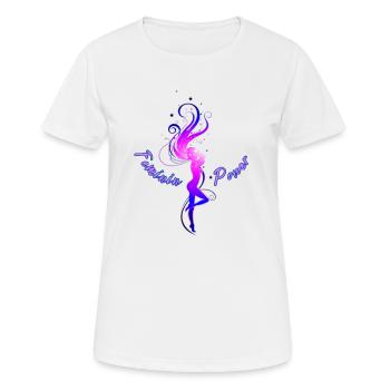 Feminine Power - Women's Breathable T-Shirt - white - Front - AI Model Female 172 dark (172cm)