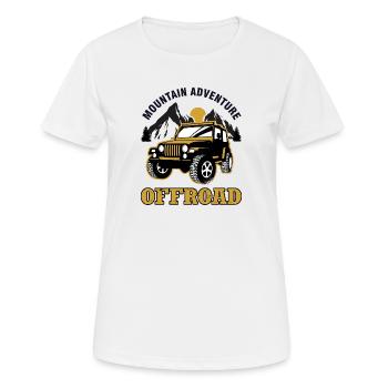 Offroad jeep off-road vehicle - Women's Breathable T-Shirt - white - Front - AI Model Female 172 dark (172cm)