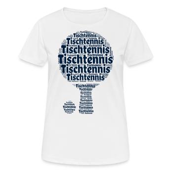 Tischtennisschläger Ping Pong Master Ball - Women's Breathable T-Shirt - white - Front - AI Model Female 172 dark (172cm)