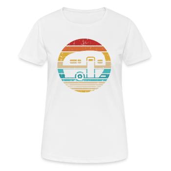 Caravane - T-shirt respirant Femme - blanc - Devant - AI Model Female 172 dark (172cm)
