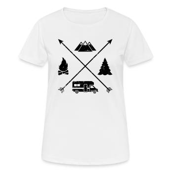 Camper - Women's Breathable T-Shirt - white - Front - AI Model Female 172 dark (172cm)