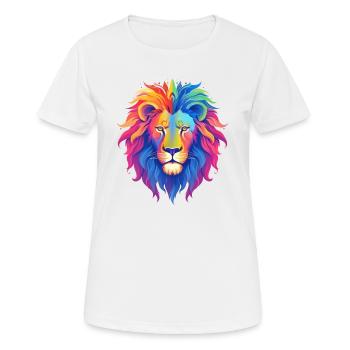 Bride Lion - Women's Breathable T-Shirt - white - Front - AI Model Female 172 dark (172cm)