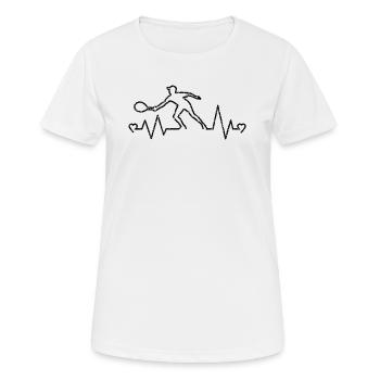 tennis,tennis fans,ping pong,tennisman,gift - Women's Breathable T-Shirt - white - Front - AI Model Female 172 dark (172cm)