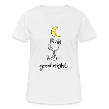Bonne nuit mon cher - T-shirt respirant Femme - blanc - Devant - AI Model Female 172 dark (172cm)