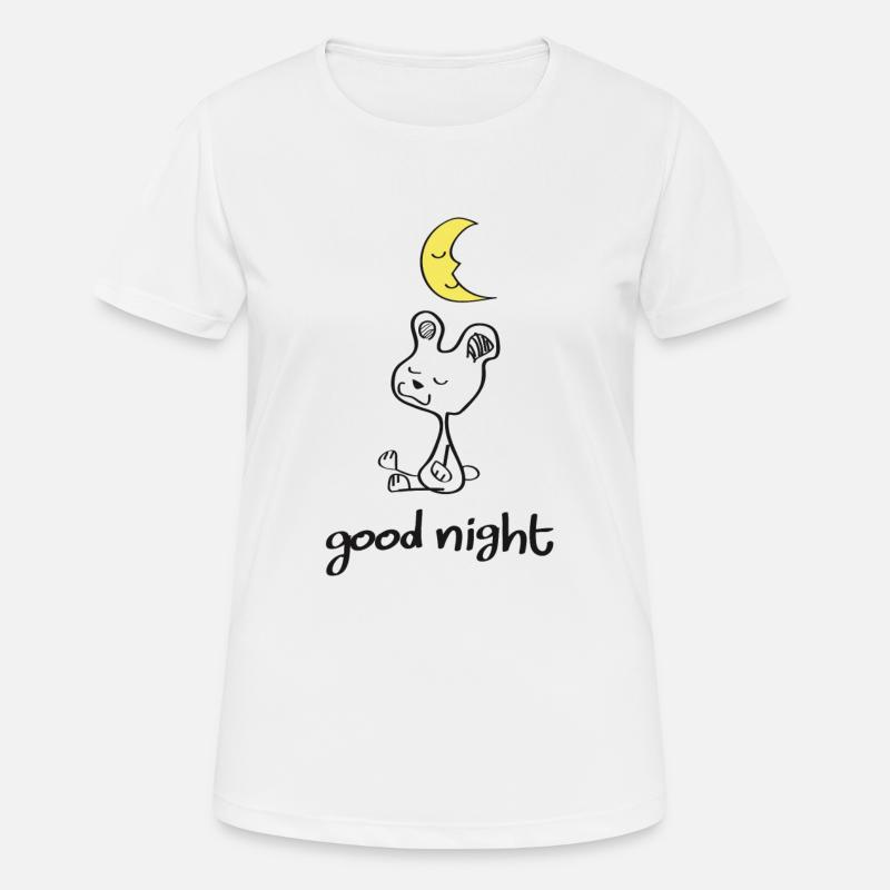 Good Night My Dear - Women's Breathable T-Shirt - white