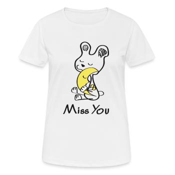 Ich umarme dich ganz fest - Frauen T-Shirt atmungsaktiv - Weiß - Vorne - AI Model Female 172 dark (172cm)