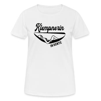 Klempnerin Rente Rentnerin Sanitär Installateurin - Frauen T-Shirt atmungsaktiv - Weiß - Vorne - AI Model Female 172 dark (172cm)