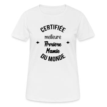 Großmütter / Oma / Mami / Großmutter / Mamy - Frauen T-Shirt atmungsaktiv - Weiß - Vorne - AI Model Female 172 dark (172cm)