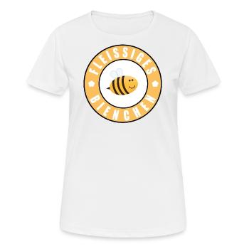 Fleissiges Bienchen - Frauen T-Shirt atmungsaktiv - Weiß - Vorne - AI Model Female 172 dark (172cm)