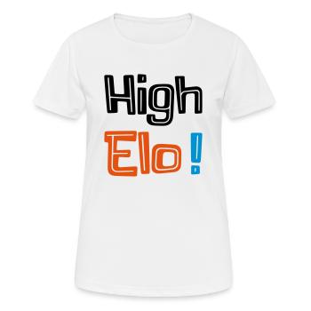 HIGH / DIAMOND / PLATINIUM / CHALLENGER - T-shirt respirant Femme - blanc - Devant - AI Model Female 172 dark (172cm)