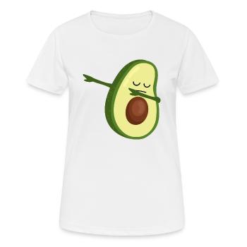 Avocado Dabbing - Dab Dance - Dab Tanz - Geschenk - Frauen T-Shirt atmungsaktiv - Weiß - Vorne - AI Model Female 172 dark (172cm)