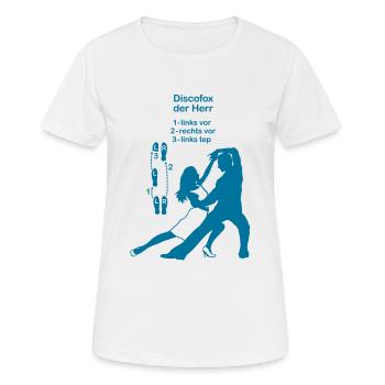 discofox - the Lord - Women's Breathable T-Shirt - white - Front - AI Model Female 172 dark (172cm)