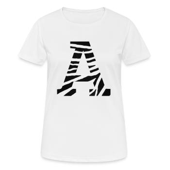 Brief an zebra - Frauen T-Shirt atmungsaktiv - Weiß - Vorne - AI Model Female 172 dark (172cm)