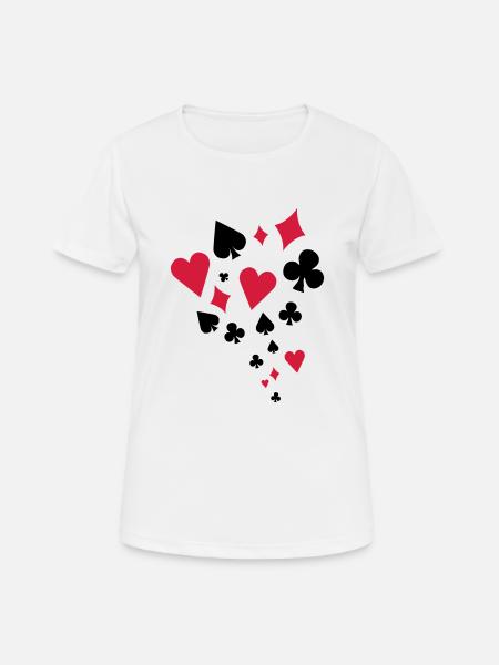 Poker - T-shirt respirant Femme - blanc