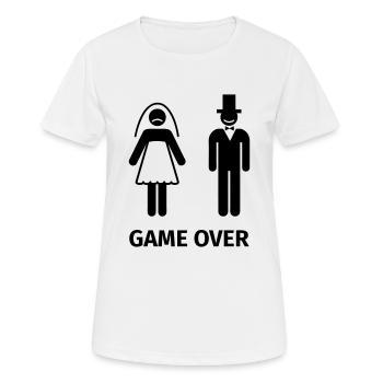 game over - Frauen T-Shirt atmungsaktiv - Weiß - Vorne - AI Model Female 172 dark (172cm)