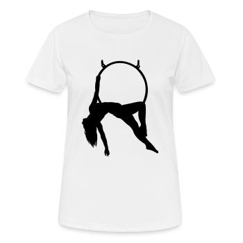 Aerial Hoop - Women's Breathable T-Shirt - white - Front - AI Model Female 172 dark (172cm)