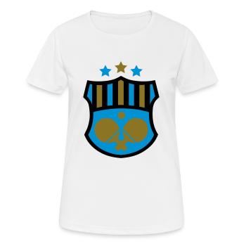 Tischtennis Wappen - Frauen T-Shirt atmungsaktiv - Weiß - Vorne - AI Model Female 172 dark (172cm)