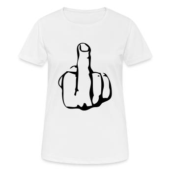 Fuck You - T-shirt respirant Femme - blanc - Devant - AI Model Female 172 dark (172cm)
