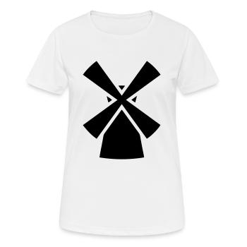 Moulin - T-shirt respirant Femme - blanc - Devant - AI Model Female 172 dark (172cm)