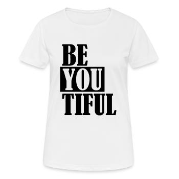Beau, merveilleux - T-shirt respirant Femme - blanc - Devant - AI Model Female 172 dark (172cm)