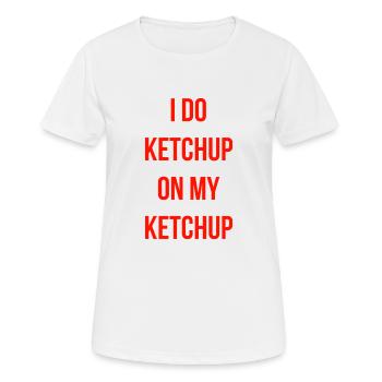 Conception de ketchup - T-shirt respirant Femme - blanc - Devant - AI Model Female 172 dark (172cm)