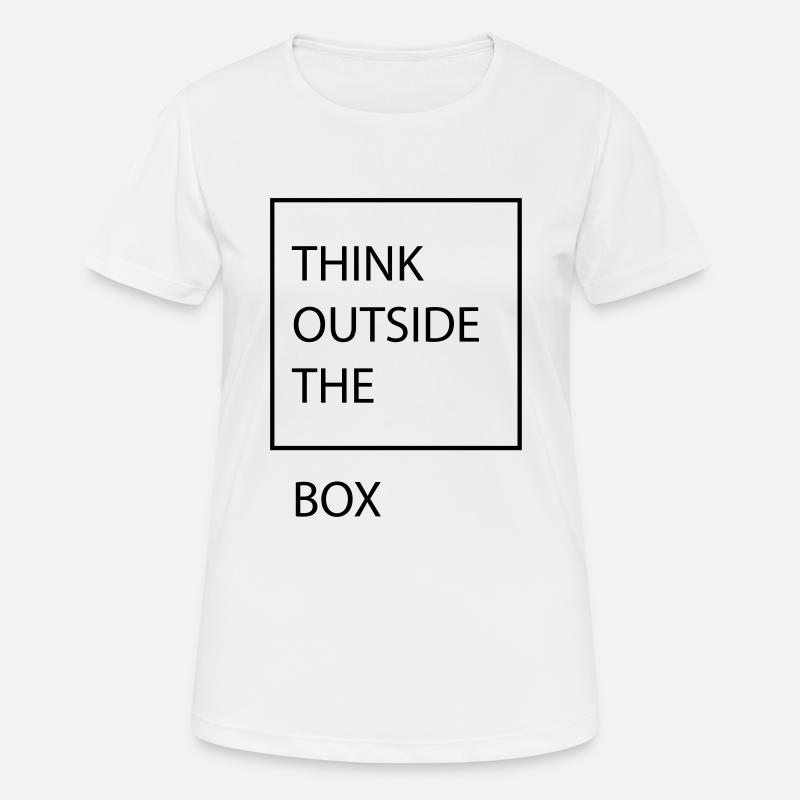 Think outside the box - Women's Breathable T-Shirt - white