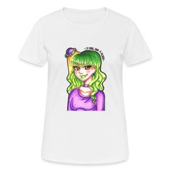I FEEL LIKE TO ALIEN - Women's Breathable T-Shirt - white - Front - AI Model Female 172 dark (172cm)