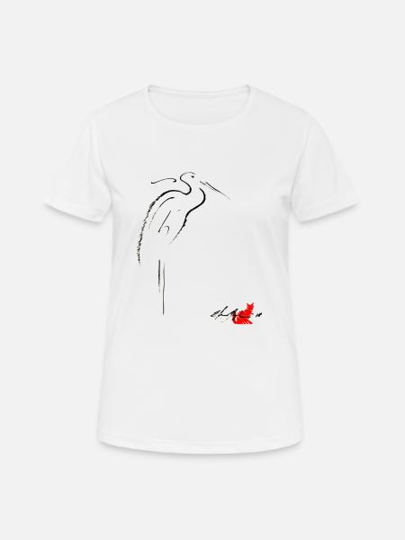 AIRONE - Frauen T-Shirt atmungsaktiv - Weiß
