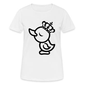arrogant eitel koenig koenigin prinzessin chick kr - Frauen T-Shirt atmungsaktiv - Weiß - Vorne - AI Model Female 172 dark (172cm)