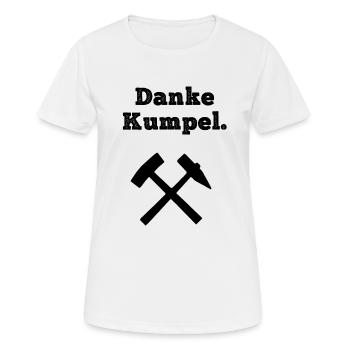 Glückauf Bergwerk Steiger Gruß Bergmann Zeche Pott - Frauen T-Shirt atmungsaktiv - Weiß - Vorne - AI Model Female 172 dark (172cm)