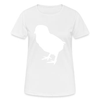 poussin - T-shirt respirant Femme - blanc - Devant - AI Model Female 172 dark (172cm)