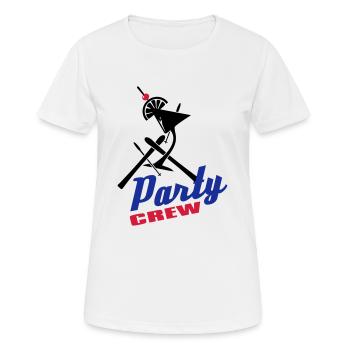 apres_ski_party_crew_3c - Frauen T-Shirt atmungsaktiv - Weiß - Vorne - AI Model Female 172 dark (172cm)