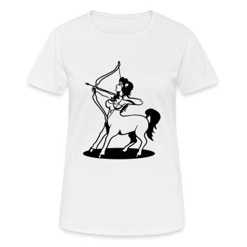 Fille de Centaure Sagittaire horoscope Amazon - T-shirt respirant Femme - blanc - Devant - AI Model Female 172 dark (172cm)