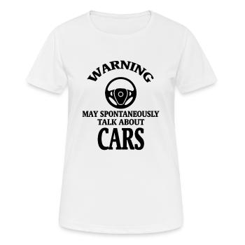 Voiture voiture - T-shirt respirant Femme - blanc - Devant - AI Model Female 172 dark (172cm)