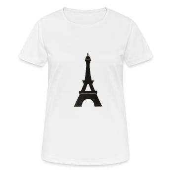 Eiffel Tower - Women's Breathable T-Shirt - white - Front - AI Model Female 172 dark (172cm)