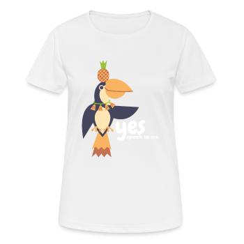 Tuncan Ananas swing - Frauen T-Shirt atmungsaktiv - Weiß - Vorne - AI Model Female 172 dark (172cm)