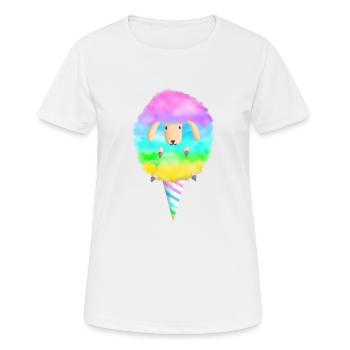 Cotton Candy Sheep - Women's Breathable T-Shirt - white - Front - AI Model Female 172 dark (172cm)