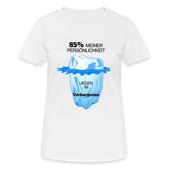 Deine Persönlichkeit ist wie ein Eisberg - Frauen T-Shirt atmungsaktiv - Weiß - Vorne - AI Model Female 172 dark (172cm)