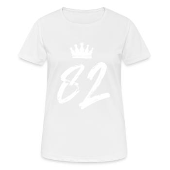82 Couronne numérique - T-shirt respirant Femme - blanc - Devant - AI Model Female 172 dark (172cm)