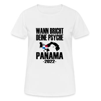 WANN BRICHT DEINE PSYCHE PANAMA - Frauen T-Shirt atmungsaktiv - Weiß - Vorne - AI Model Female 172 dark (172cm)