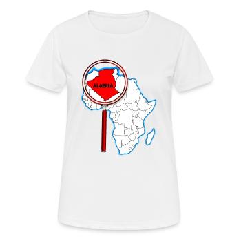Algerien unter der Lupe - Frauen T-Shirt atmungsaktiv - Weiß - Vorne - AI Model Female 172 dark (172cm)