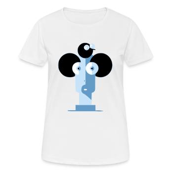 Fräulein Styli - Frauen T-Shirt atmungsaktiv - Weiß - Vorne - AI Model Female 172 dark (172cm)