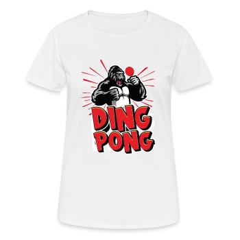 Ding pong - T-shirt respirant Femme - blanc - Devant - AI Model Female 172 dark (172cm)